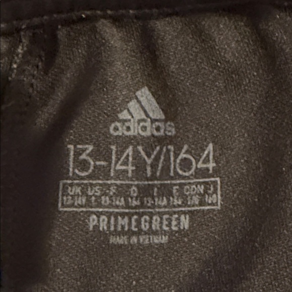 Adidas Black Track Pants with Cream Logo - Picture 10 of 12